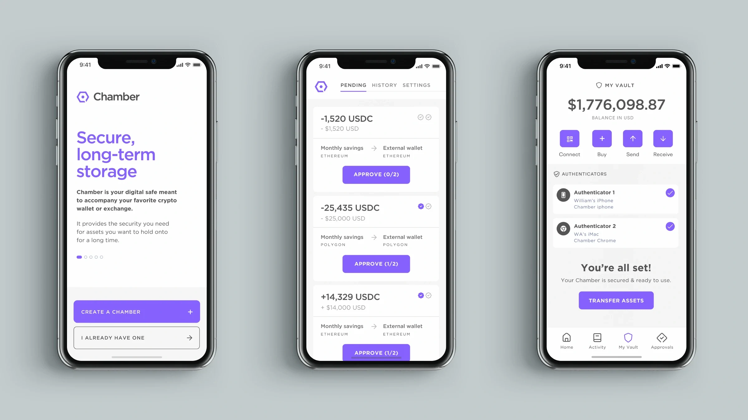 Chamber — Direction 3 — app design (page 29)