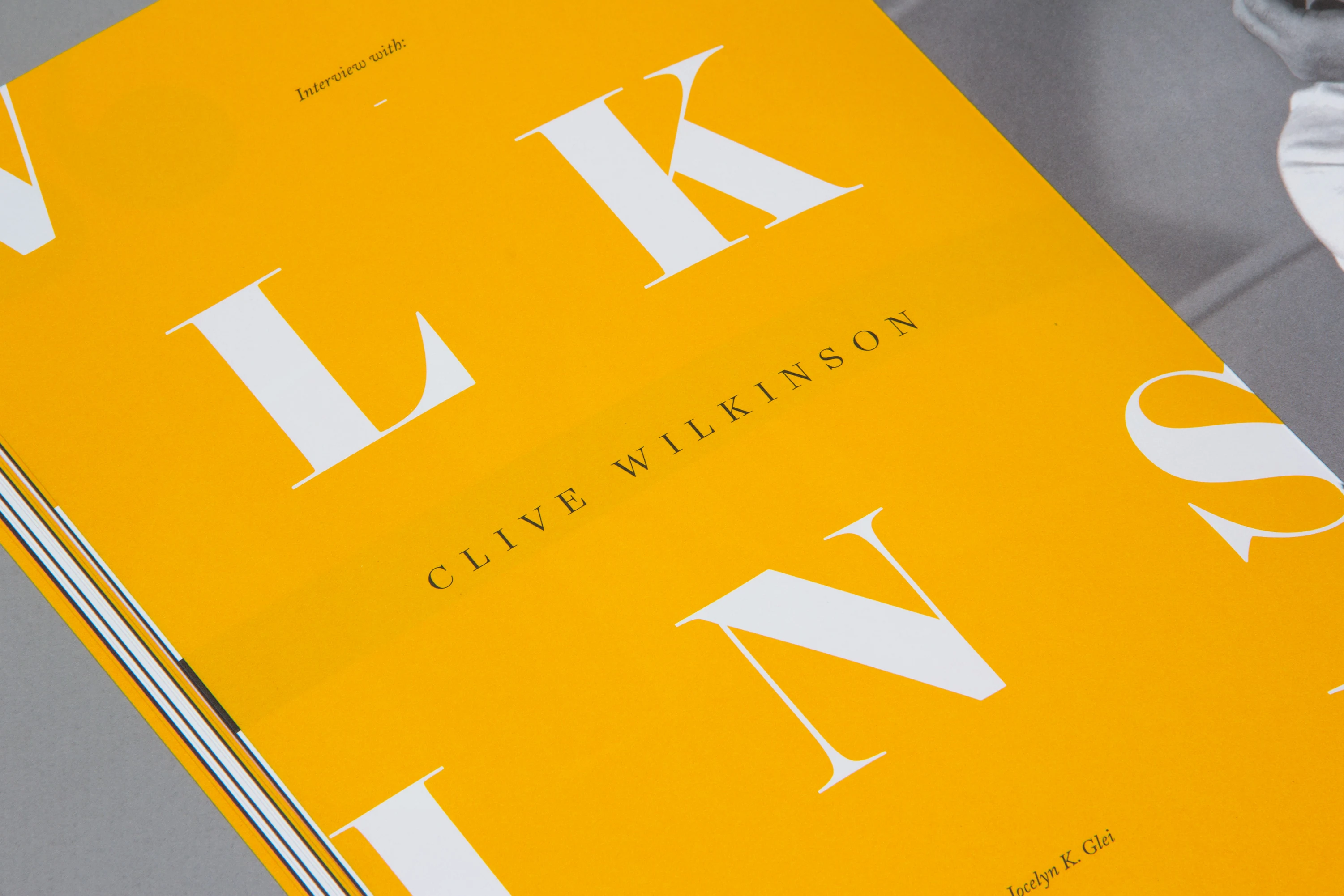 Yellow 99U Quarterly editorial spread with large white serif lettering